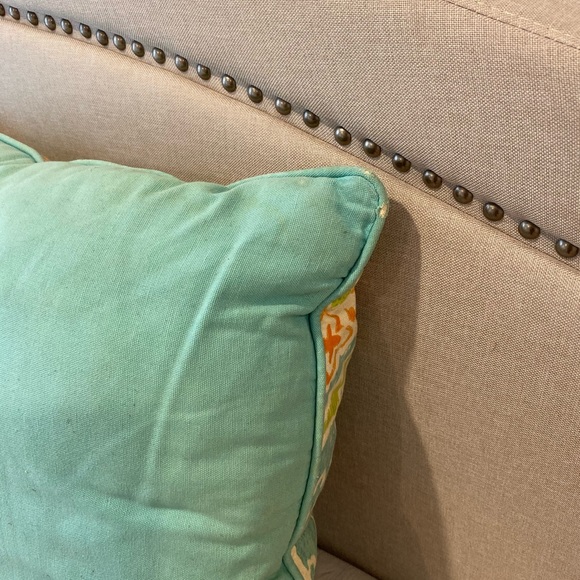 Accent Decorative Patterned Pillow teal - Picture 4 of 4